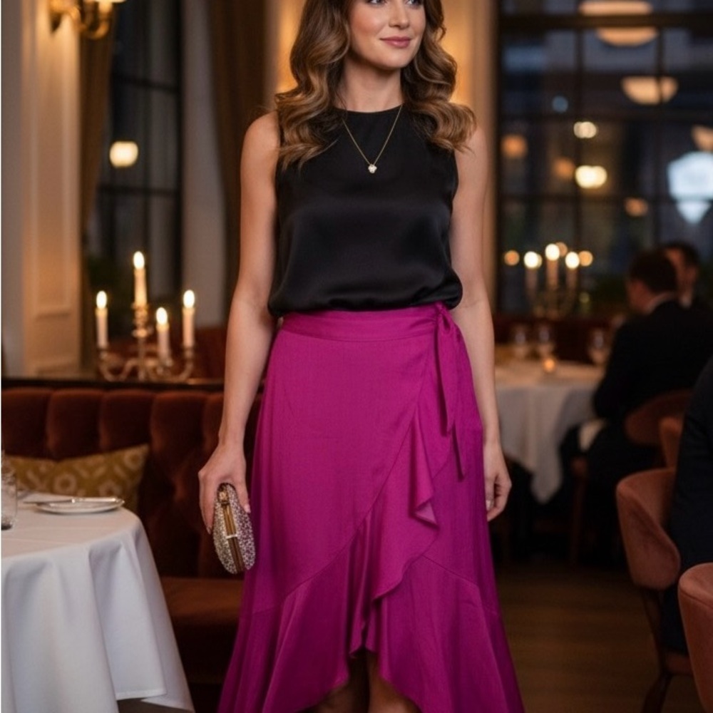 Maeve Ruffled Wrap Maxi Skirt from anthropology original 138$